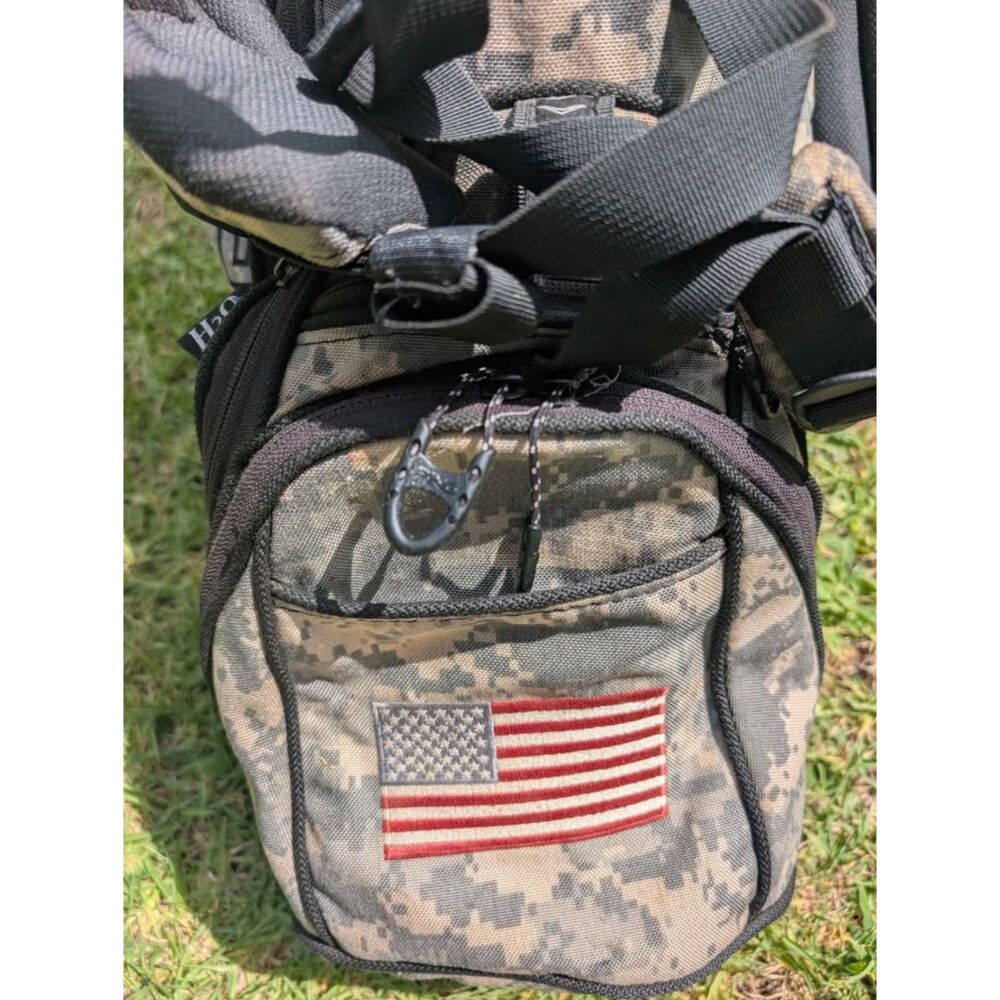 PING Hoofer Vantage Golf Stand Bag Digital Camo USA Flag Dual Strap Carry - Picture 2 of 12